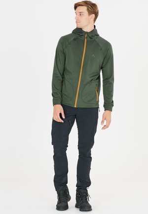 Zip-up sweatshirt - donkergroen