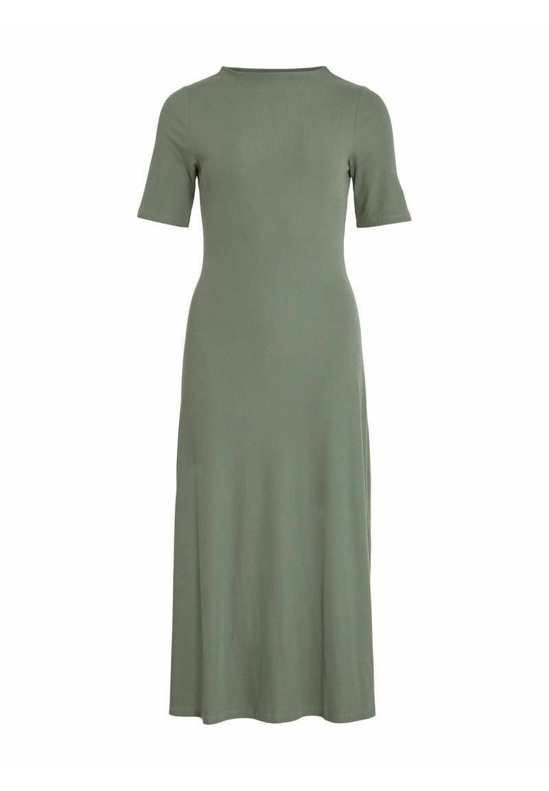 Vila Gebreide jurk groen gemêleerd Vila Gebreide jurk groen gemêleerd