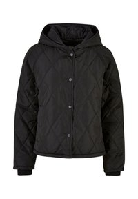 DIAMOND QUILTED HOODED  - Giacca da mezza stagione - black