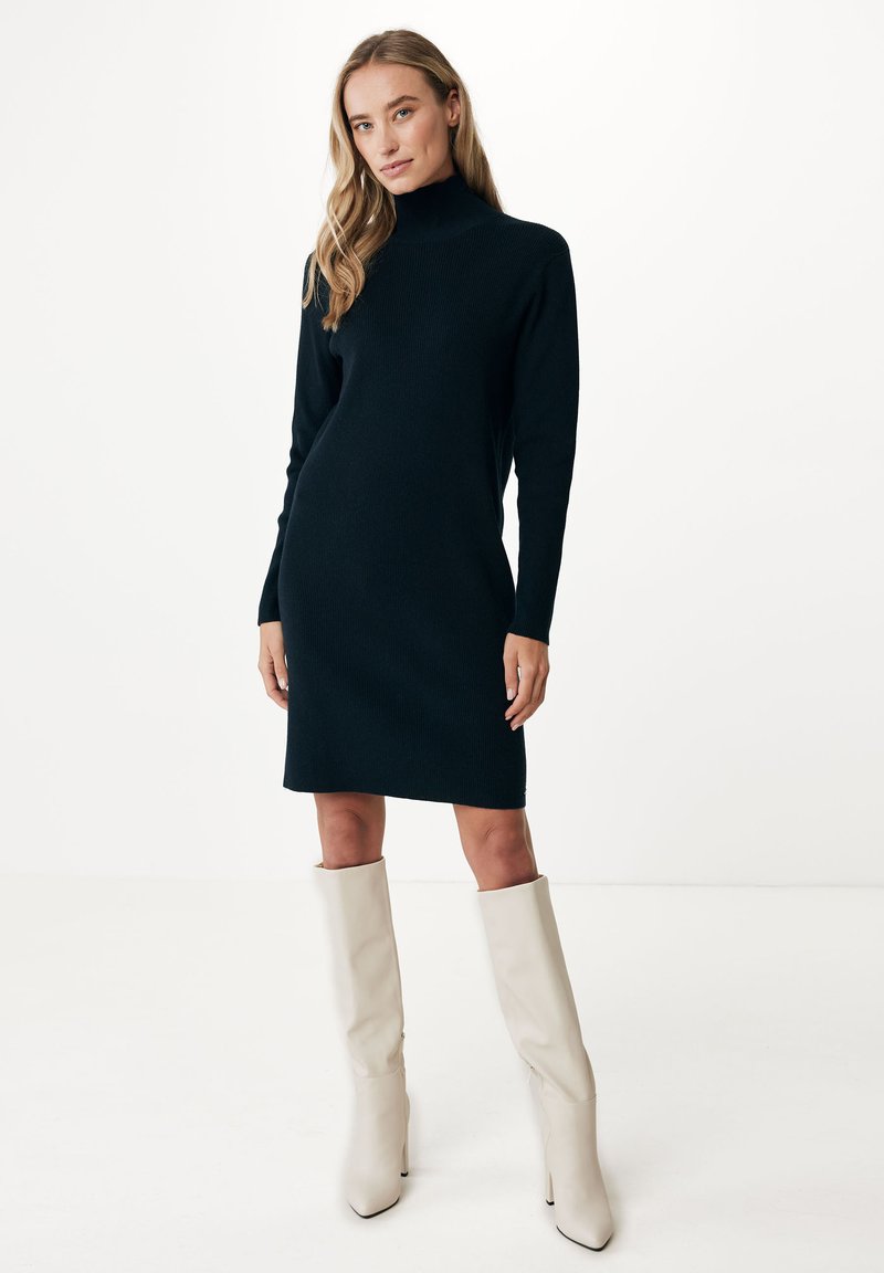 Mexx Turtle Neck Knitted Dress - Abito in maglia - black/nero - Zalando.it