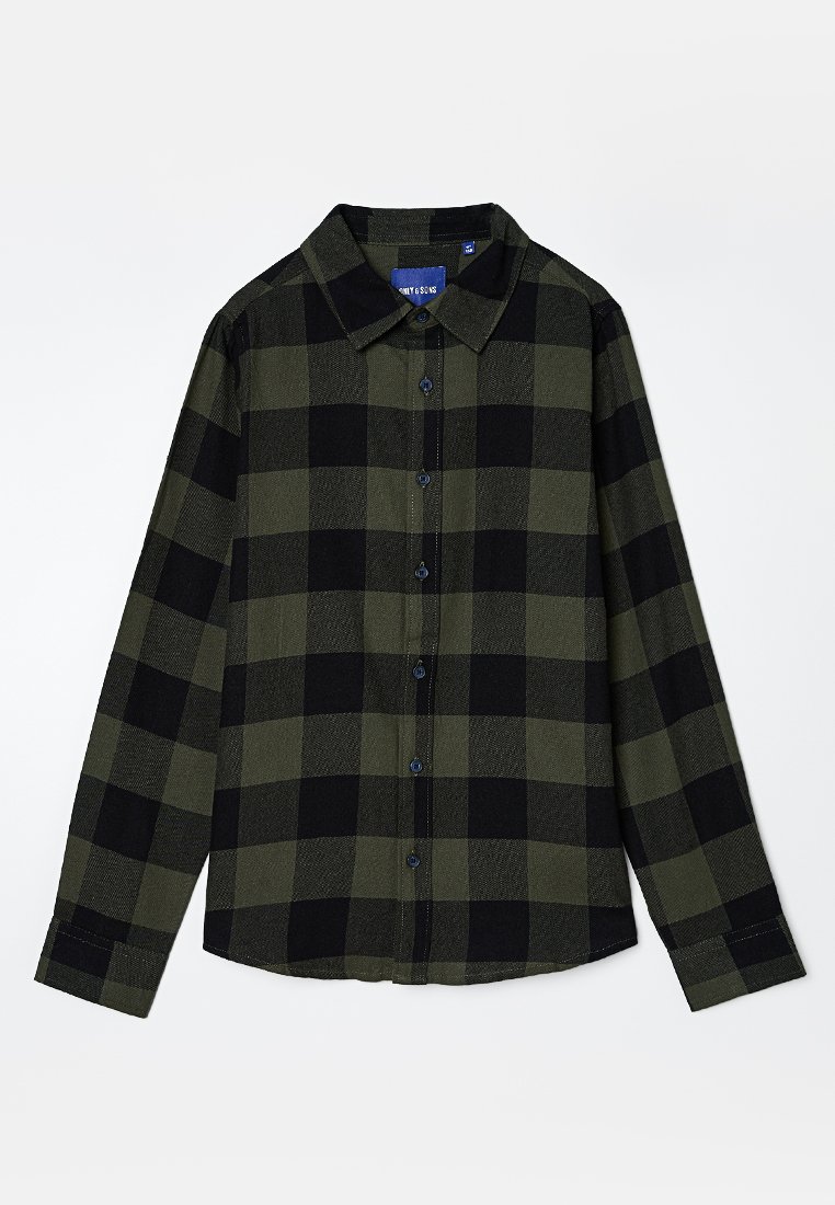 ONLY & SONS junior Overhemd olijfgroen ONLY & SONS junior Overhemd olijfgroen