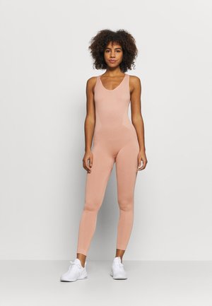 CROSS BACK LONG BODYSUIT - Gym suit - light pink