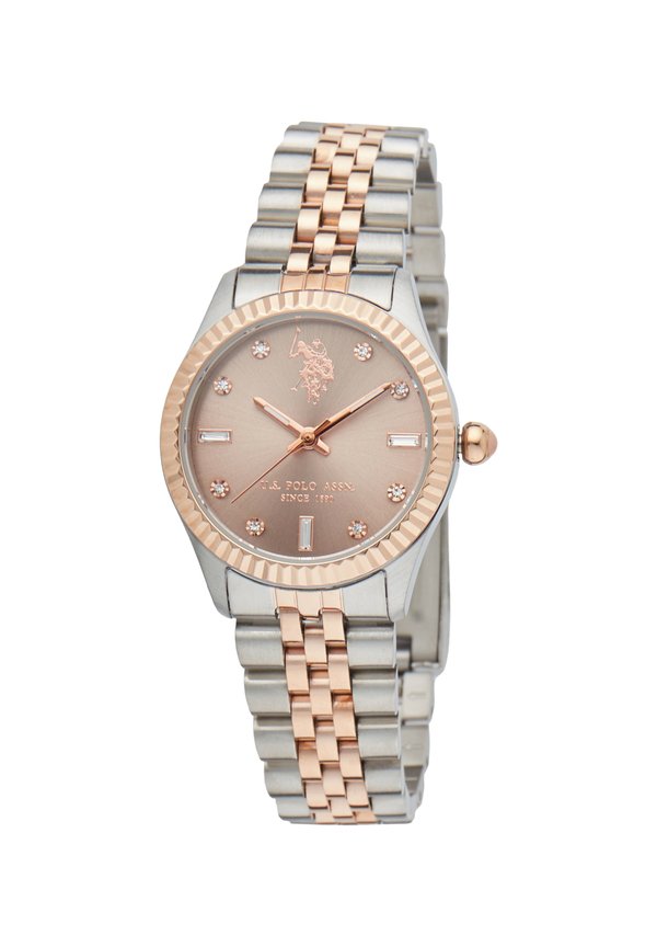 Uhr - rose gold cream silver