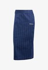 PINSTRIPE PENCIL - Uska suknja - night indigo off white