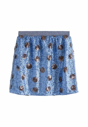 Next, REGULAR FIT - SEQUIN SKIRT - A-line skirt - blue chocolate brown spot