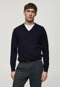 Mango Strickpullover - royal blue