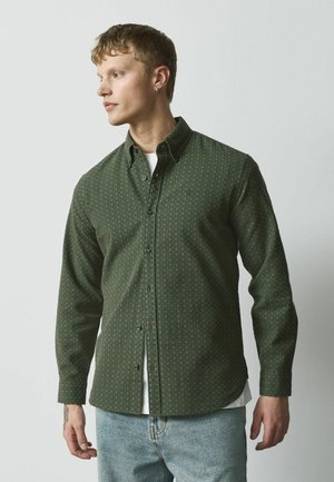 Next, GEO PRINT STRETCH OXFORD LONG SLEEVE SHIRT - Shirt - green