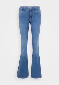 Unselected, light medium blue denim