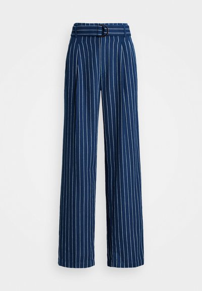 Polo Ralph Lauren EVAN FULL LENGTH WIDE - Pantalon classique - blava