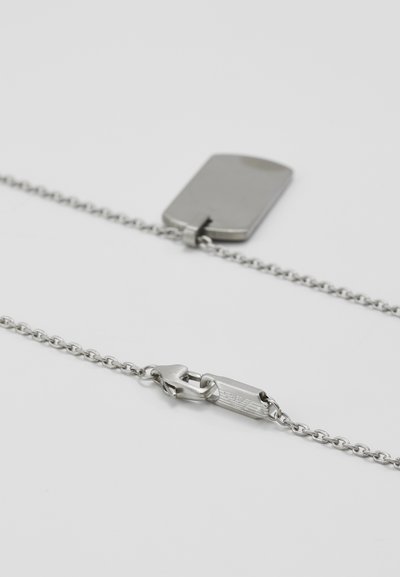 Emporio Armani LOGO PLAY NECKLACE - Collana - silver-coloured