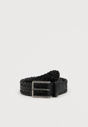 WARMTH BUCKLE BRAIDED - Diržas - black/antique silver-coloured