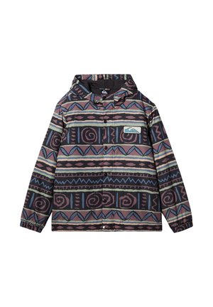 Quiksilver CRAZY SKY YTH - Bomber Jacket - grape shake heritage stripe