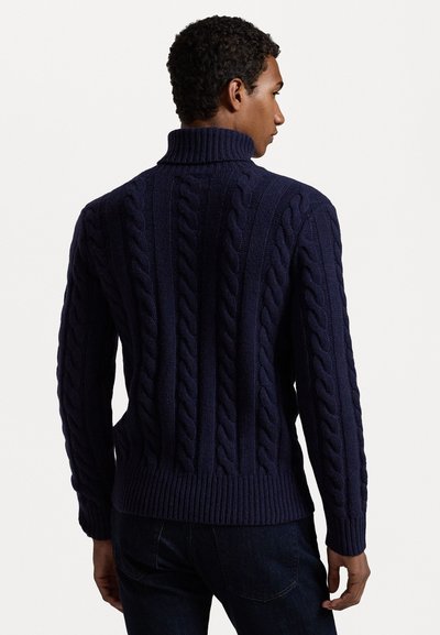 Polo Ralph Lauren CABLE KNIT WOOL CASHMERE JUMPER UNISEX - Camisola - hunter navy