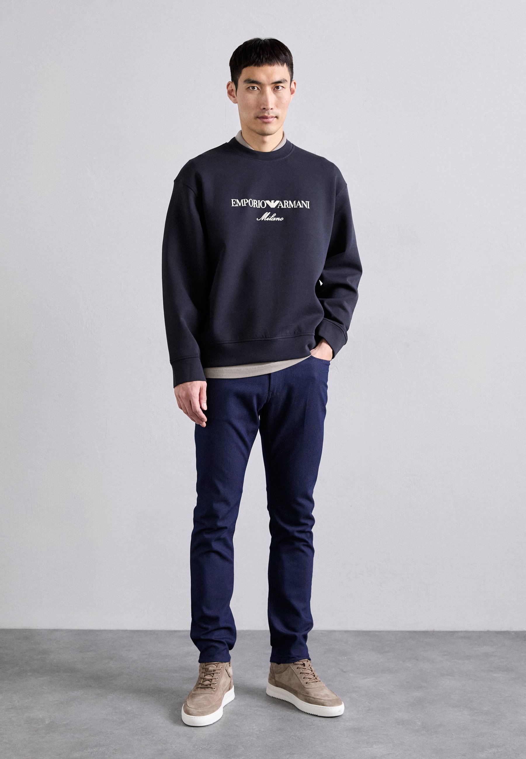 Emporio Armani Sweatshirt - navy/dark blue - Zalando.co.uk