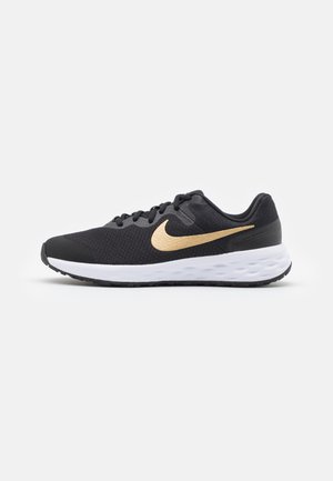 NIKE REVOLUTION 6 (GS) - Zapatillas de running neutras - black/metallic gold/white