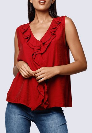 CON VOLANTES - Top - rojo