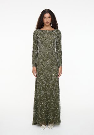 EMBELLISHED SEQUINS MAXI - Ballkleid - olive