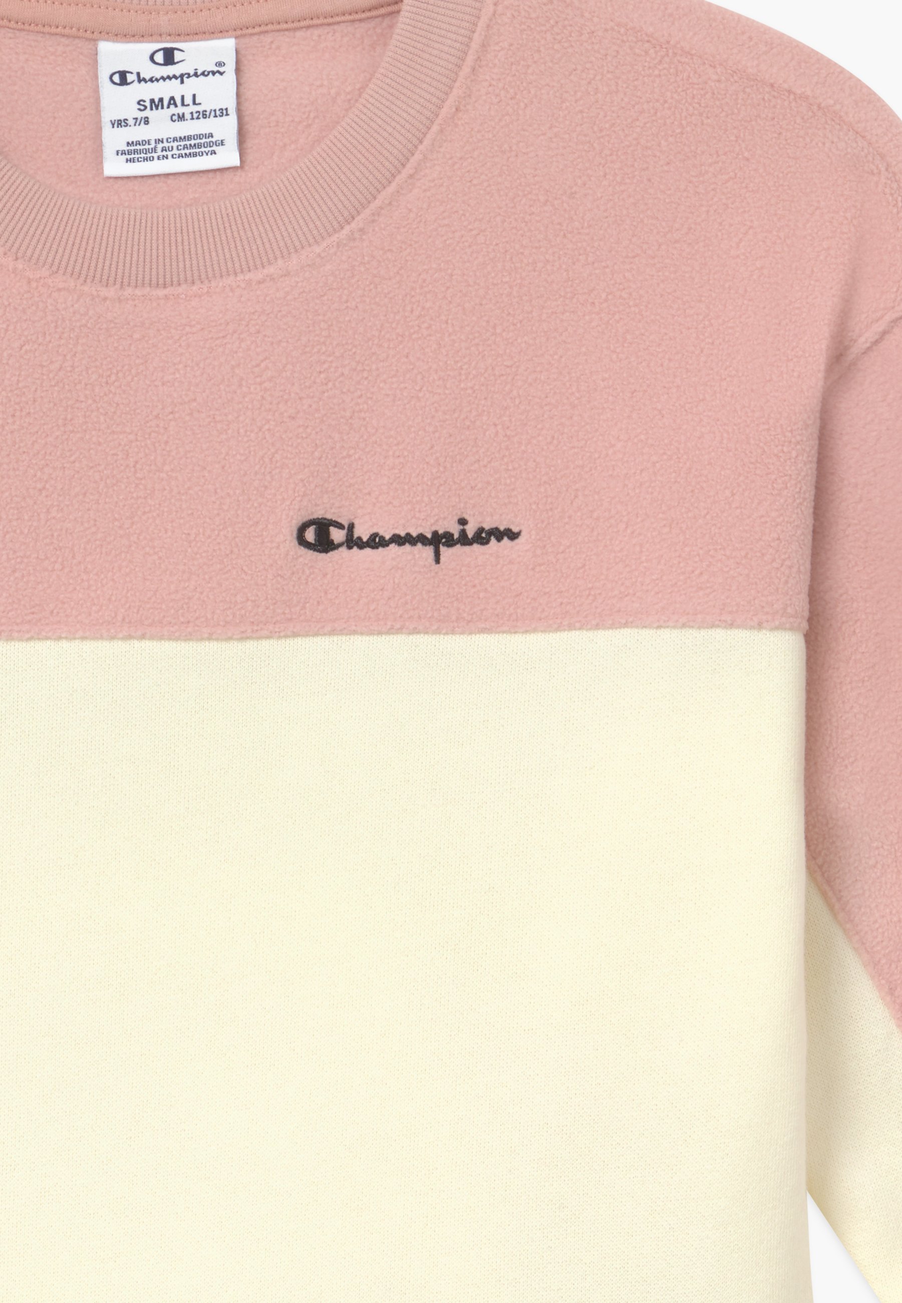 light pink champion crewneck