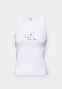 OUTLINED STRAPPY TANK - Débardeur - bright white