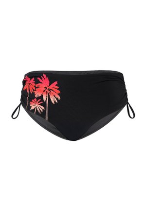 Lovable, PRINTED SHAPING MICRO - Bikini pezzo sotto - nero con stampa palma