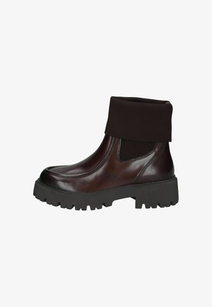 Caprice, STIEFELETTE - Stivaletti con plateau - dk brown comb