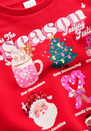 Next REGULAR FIT - CHRISTMAS - Sweater - red tis the season festive icons