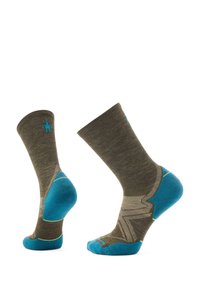 Smartwool RUN TARGETED CUSHION COLD WEATHER CREW - Träningssockor - military olive