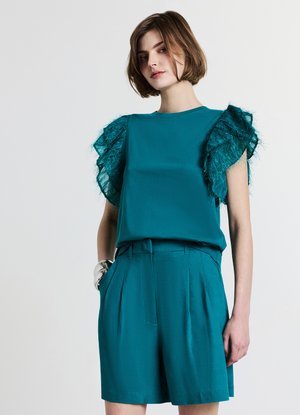 Calliope T-shirt con stampa - verde petrolio