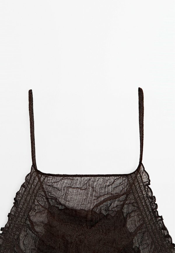 OPEN BACK HALTER - Top - bordeaux3