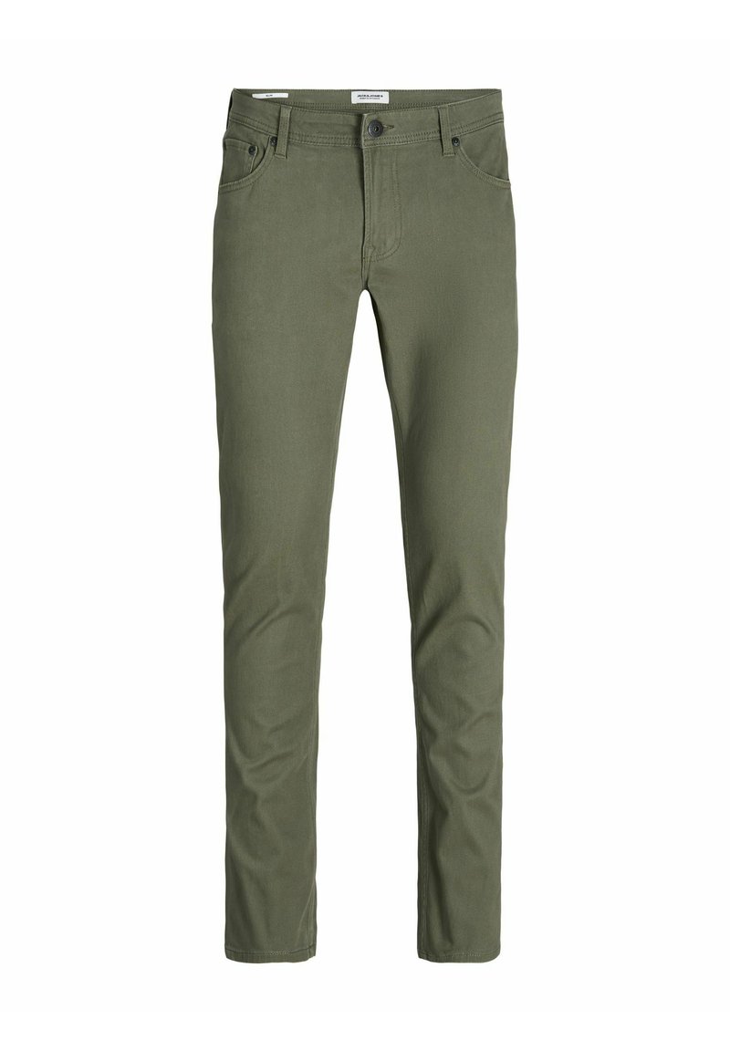 jack & jones Slim fit jeans olijfgroen gemêleerd jack & jones Slim fit jeans olijfgroen gemêleerd