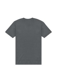 Kortærmet t-shirt med rund hals i mørkegrå. Lavet af blødt bomuld med en glat tekstur. Ingen grafik eller mønstre, ensfarvet bagside.