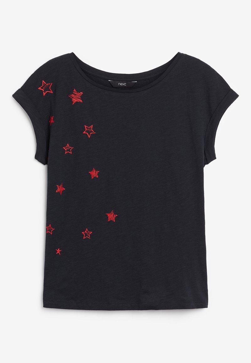 Next T-shirt print zwart