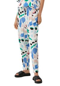 s.Oliver REGULAR MIT DOBBY-STRUKTUR - Broek - ecru