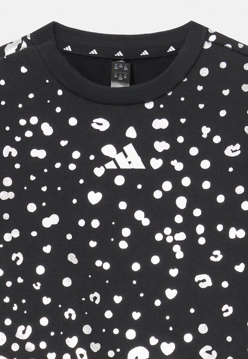 adidas GLAM INFANT UNISEX SET - Tracksuit bottoms - black/silver-coloured — photo 4