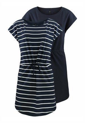 MAY 2 PACK - Jersey dress - night sky primo stripe