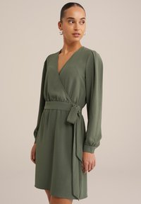 WE Fashion - Day dress - dark green Thumbnail Image 1