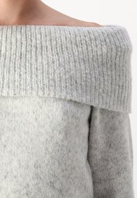 Gina Tricot OFF SHOULDER SWEATER - Pullover - grey