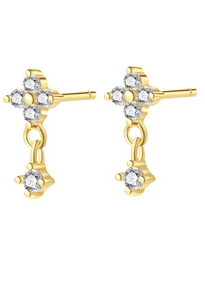 DAISY DROP HANGING - Pendientes - gold coloured