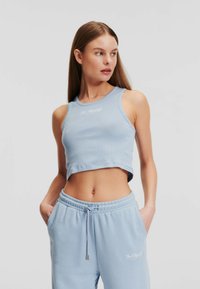 KARL LAGERFELD - Top - cashmere blue Miniatuurafbeelding 1