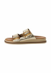 Mules - light gold met