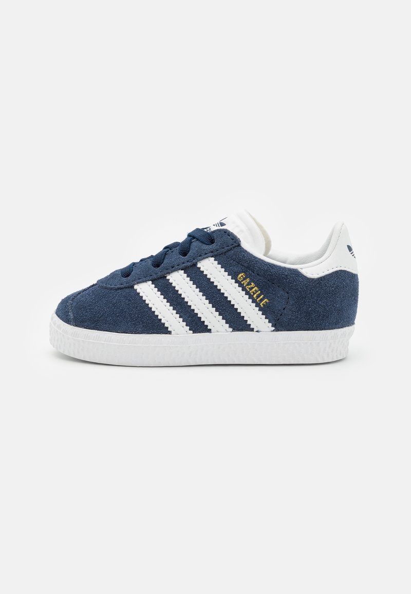 adidas Originals GAZELLE UNISEX - Lära-gå-skor - collegiate navy/footwear white