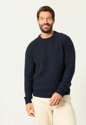 FatFace, CREW NECK JUMPER - Svetrík - navy