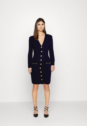 MARTHA DRESS - Pletené šaty - galaxy blue multi