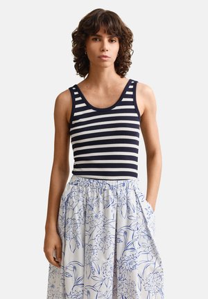 STRIPED TANK - Débardeur - evening blue