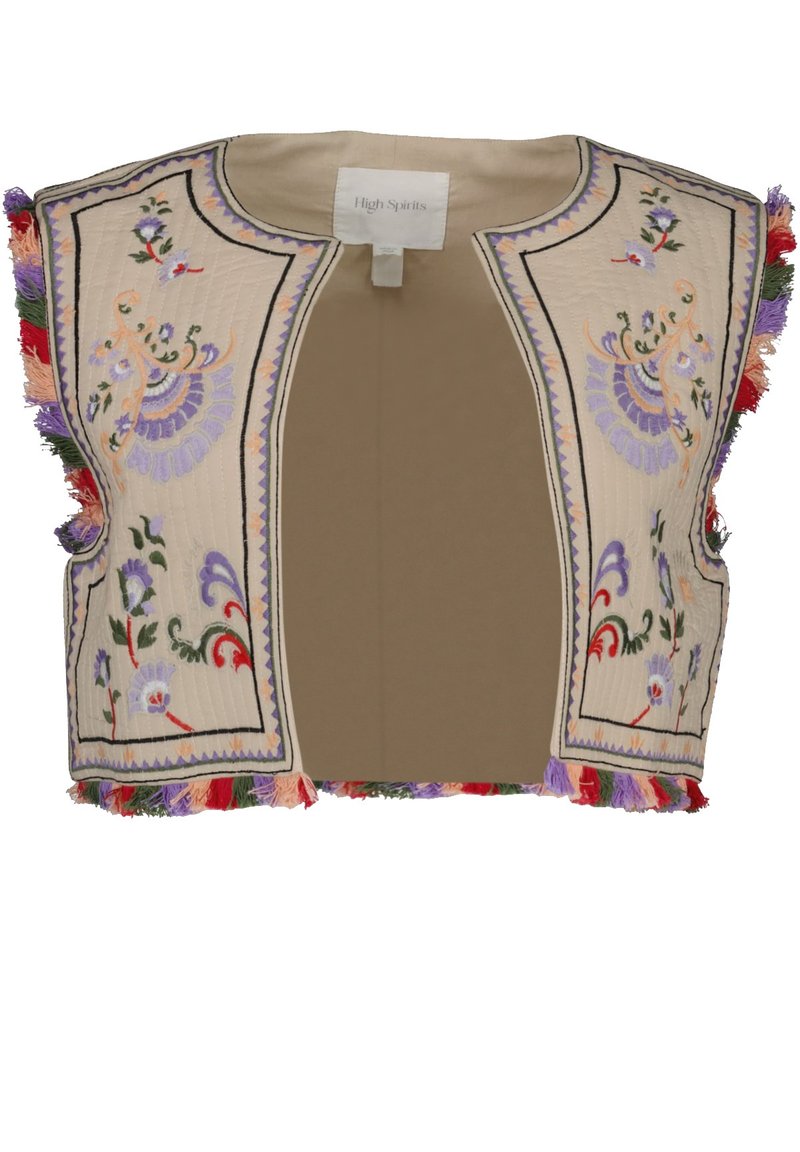 Damen Leichte Jacken | High Spirits Weste brown/beige - JJ25821 Damen Leichte Jacken | High Spirits Weste brown/beige - JJ25821