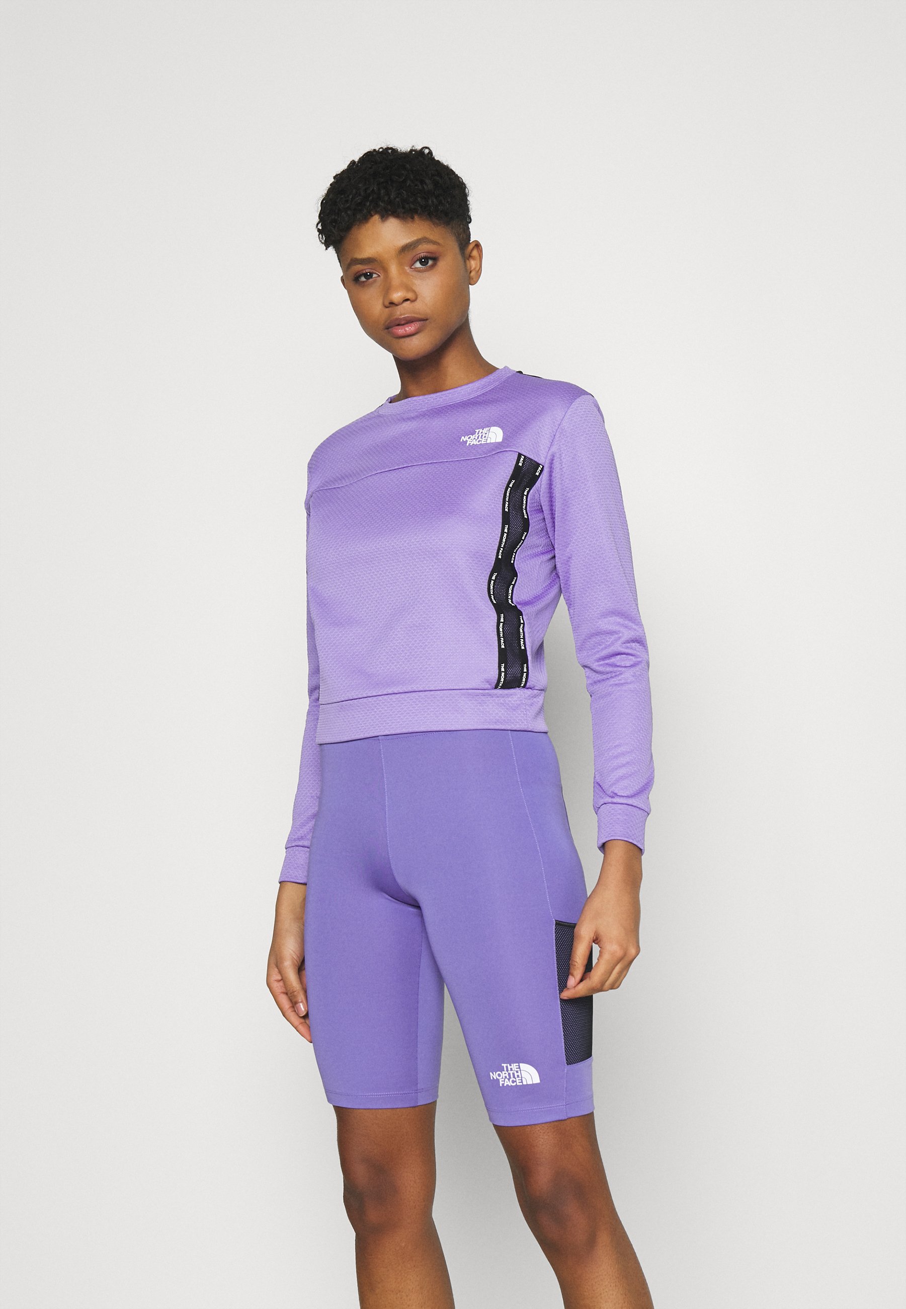 the north face purple sweater