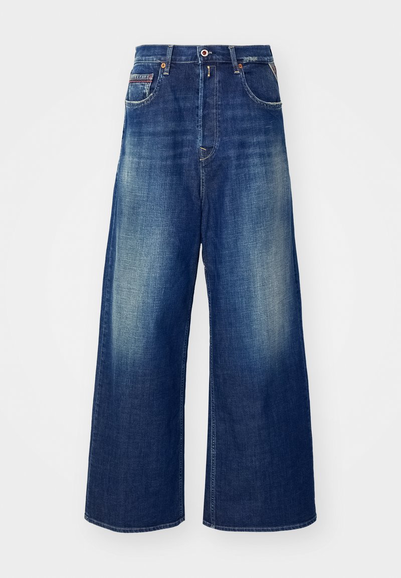 Replay Relaxed fit jeans donkerblauw denim