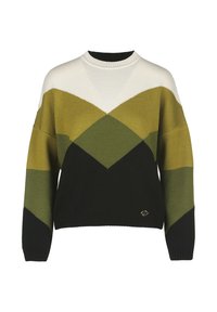 MENZI - Vesta - nero verde panna