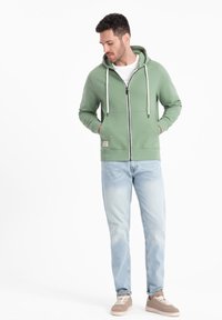Ombre Sweater met rits - gree