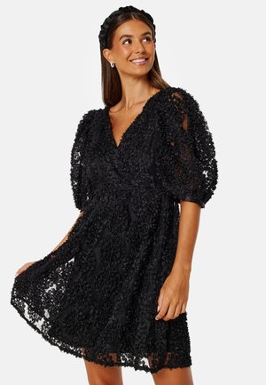 Bubbleroom 3D PUFF SLEEVE DRESS - Vestito elegante - black